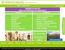 Tablet Screenshot of farmaciabalkis.com